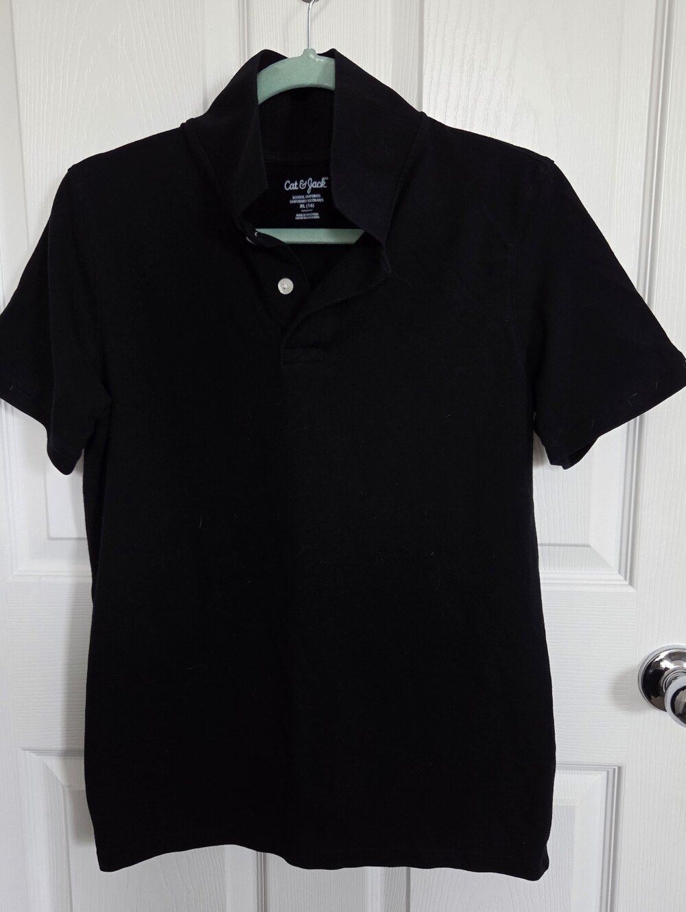 Cat & Jack Boy's Black Polo Shirt